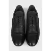Black lace-up shoes