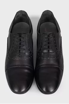 Black lace-up shoes