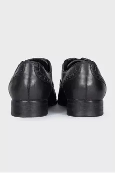 Black lace-up shoes