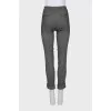 Cropped trousers with a small print