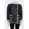 Blue sheepskin coat
