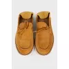 Men's suede loafers with soft backs