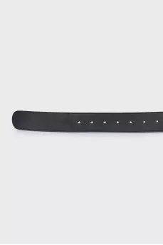 Black leather belt