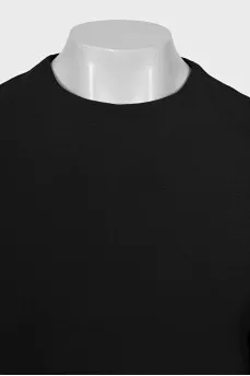 Straight cut blouse with a zipper on the back
