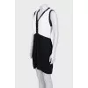 Straight dress with lace top