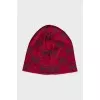 Hat with a signature print