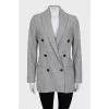 Wool jacket with a small print