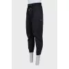 Men's tapered trousers with patch pockets