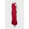 Red sleeveless dress