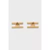 Gold-tone logo earrings
