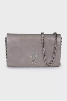 Gray bag on a chain