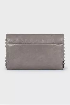 Gray bag on a chain