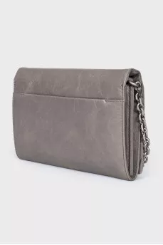 Gray bag on a chain