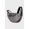 Silver leather bag