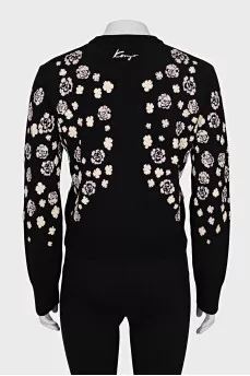 Tapered cardigan with buttons