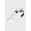 White Portofino leather sneakers