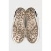 White Portofino leather sneakers