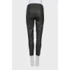 Cropped leather leggings