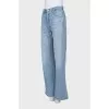 Straight-leg jeans with buttons