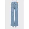 Straight-leg jeans with buttons