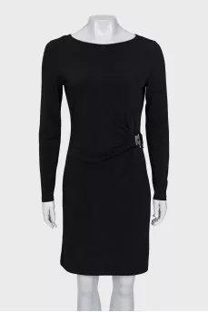 Black dress with silver decor
