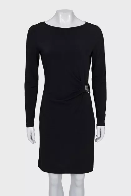 Black dress with silver decor