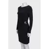 Black dress with silver decor