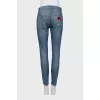 Skinny fit jeans with distressing