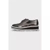 Silver platform shoes