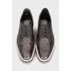 Silver platform shoes