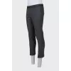 Men's wool trousers with roll-ups
