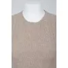 Knitted dress with short sleeve