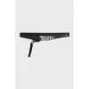 Black belt with metal elements
