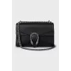 Leather bag with a decorated clasp Dionysus
