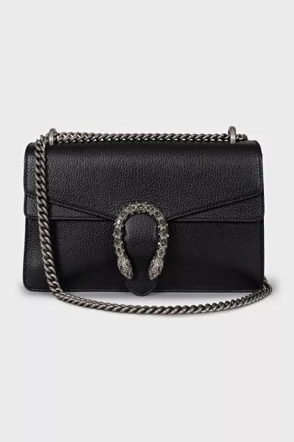 Leather bag with a decorated clasp Dionysus