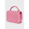 Розовая сумка Mini Flap Bag