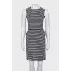Striped sleeveless dress
