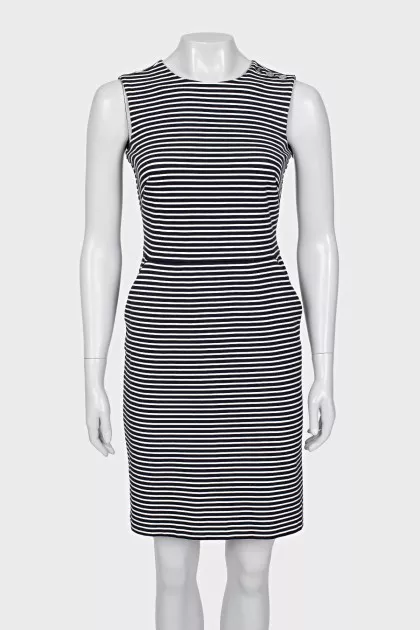Striped sleeveless dress