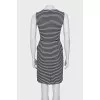 Striped sleeveless dress