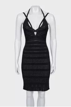 Fitted dress with a zipper