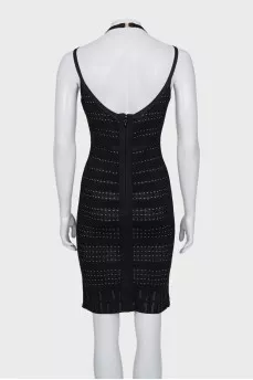 Fitted dress with a zipper