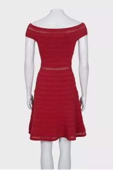 Fitted off-the-shoulder dress