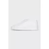 Men's white leather sneakers