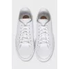 Men's white leather sneakers