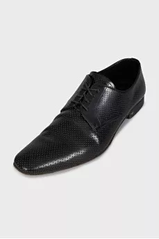 Men's perforated leather shoes