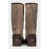 Brown fur-lined ugg boots
