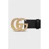 GG Marmont black leather belt