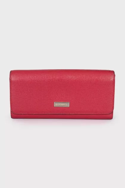Red leather wallet