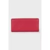 Red leather wallet