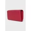 Red leather wallet